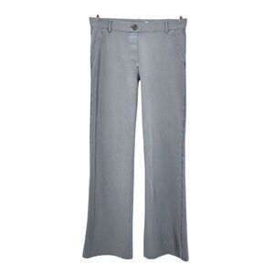 Betabrand Womens Medium Pants Classic Dress Pant Yoga Pant Bootcut Gray